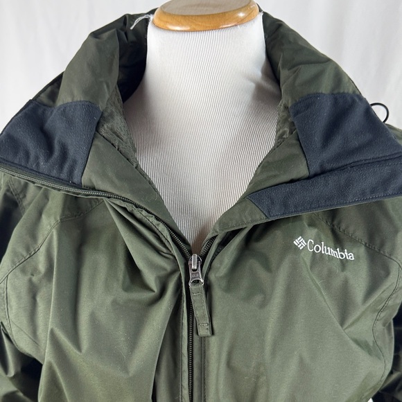 Womens Columbia Forest Green Insulated Omni-Shield Coat - Picture 3 of 9